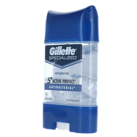 Desodorante Gel Gillete 82g Clear Antibacteriano 360-5