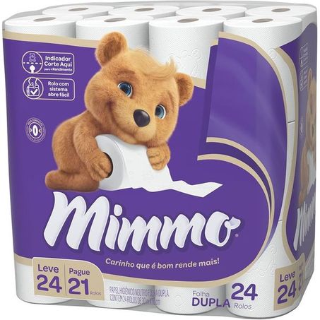 Papel Higiênico Mimmo Folha Dupla c/24