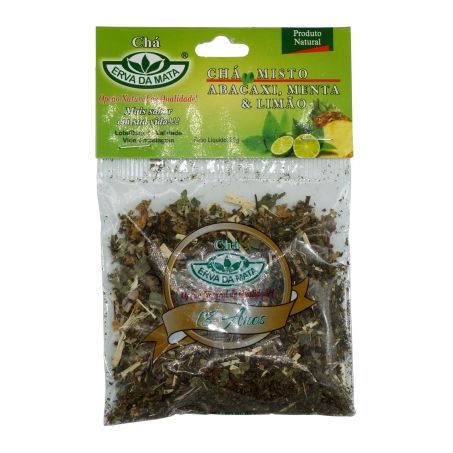 Chá abacaxi/menta/limão erva mata 20g