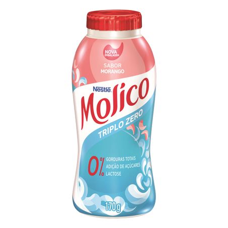 IOGURTE DESNATADO MORANGO ZERO LACTOSE MOLICO