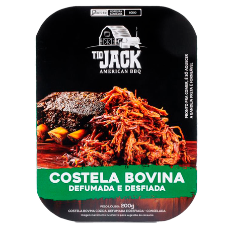 Costela Bovina Tio Jack Congelado Temperado 200g