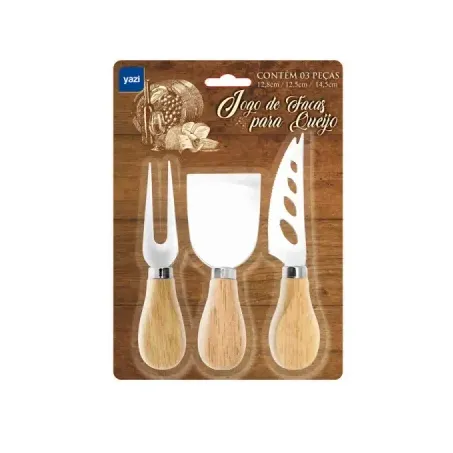 JG FACAS QUEIJO YAZI C 3PCS
