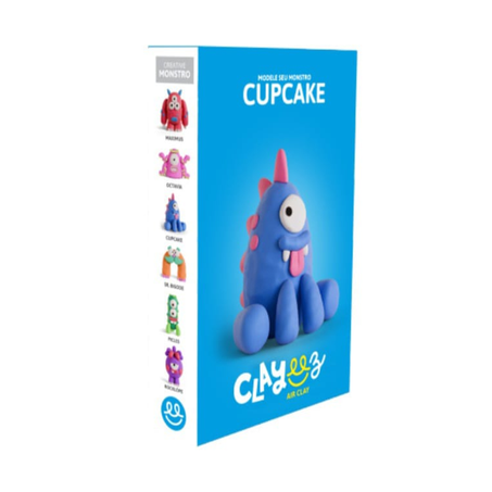 MASSA PARA MODELAR CRIATIVA CLAYEEZ MONSTRO CUPCAKE 38G