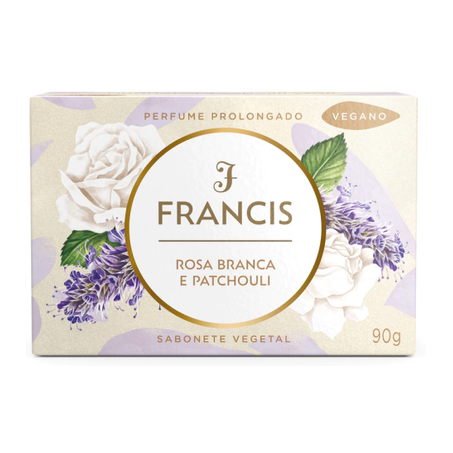 SABONETE FRANCIS ROSA BRANCA & PATICHOULI 90G
