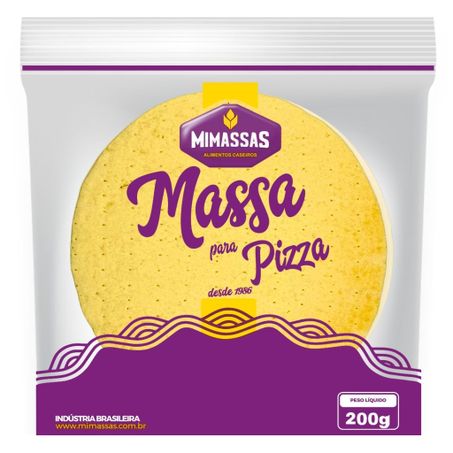 Massa para pizza mimassas pacote 200g