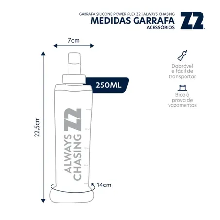 Garrafa Dobrável Soft Flask Z2 250ml 360-2