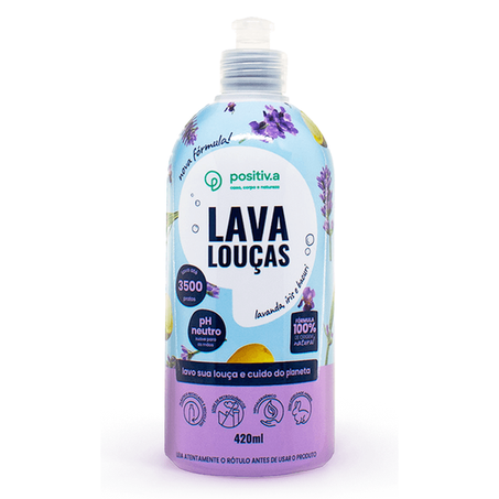 Detergente Líquido Lavanda Positiva 420ml