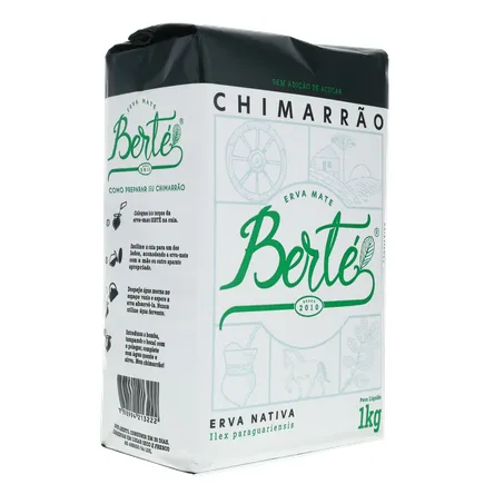 Erva mate berte s-acucar 1kg 360-32