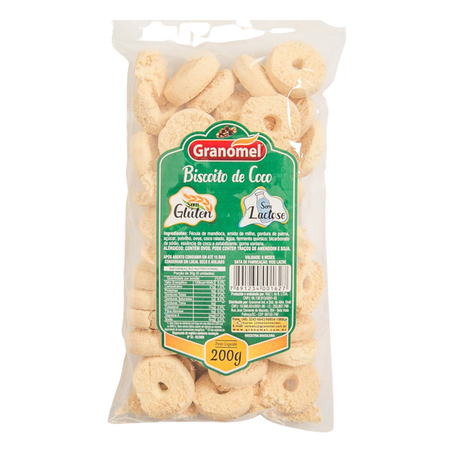 Biscoito de Coco Sem Lactose Granomel