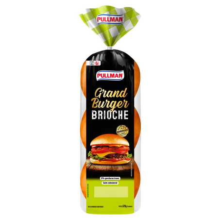 Pão Pullman 520g - Hambúrguer - Brioche