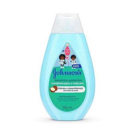 Condicionador e Máscara Johnsons Kids Blackinho Poderoso Frasco 380ml