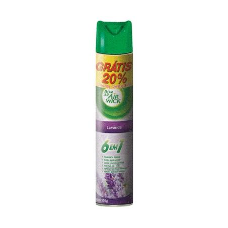 Odorizador Bom Ar Lavanda Aerossol 360ml 20% Grátis  
 