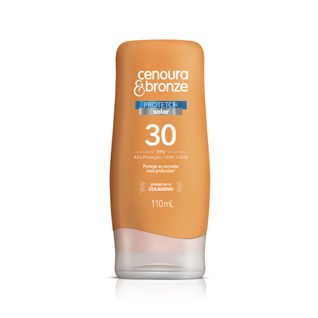 Protetor Solar Cenoura  Bronze FPS 30 110Ml