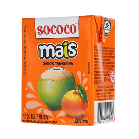 Água De Coco SococoTangerina 200ml 360-3