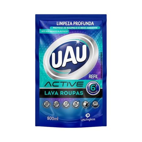 Lava roupa uau liq active 800ml