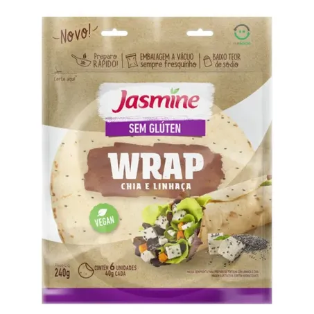 WRAP CHIA LINHAÇA SEM GLÚTEN 240G - JASMINE