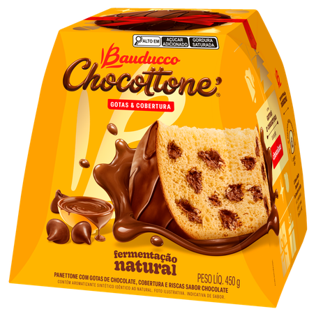 CHOCOTTONE BAUDUCCO GOTAS COBERTURA CHOCOLATE 450G 360-1