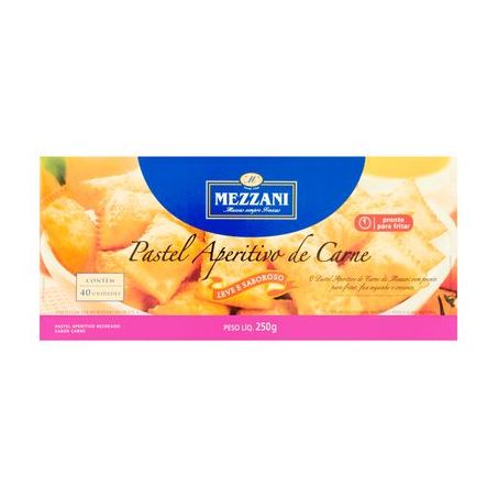 PASTEL MEZZANI APERITIVO CARNE 250G