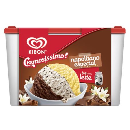 SORVETE KIBON CREMOSISSIMO 2L