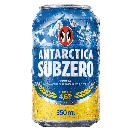 Cerveja Antarctica 350ml - Subzero - Lata