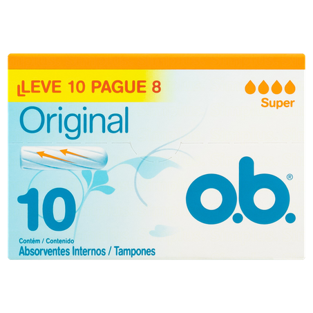 ABSORVENTE O.B. SUPER 10UN