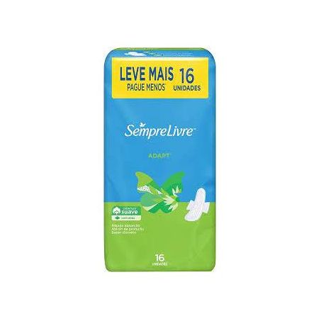 ABS SEMPRE LIVRE ADAPT SUAVE C/ABAS 16UN (035483)