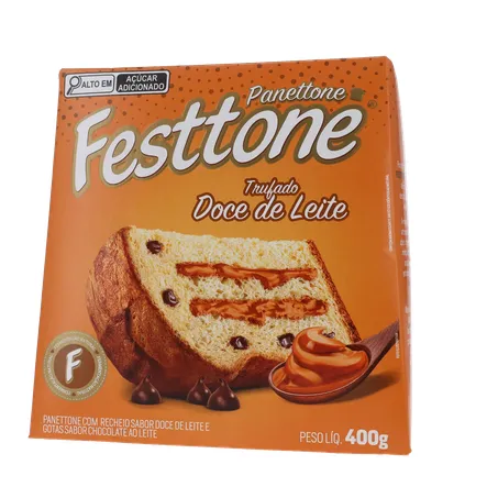 Panettone Festtone Trufado Doce De Leite 400G 360-1