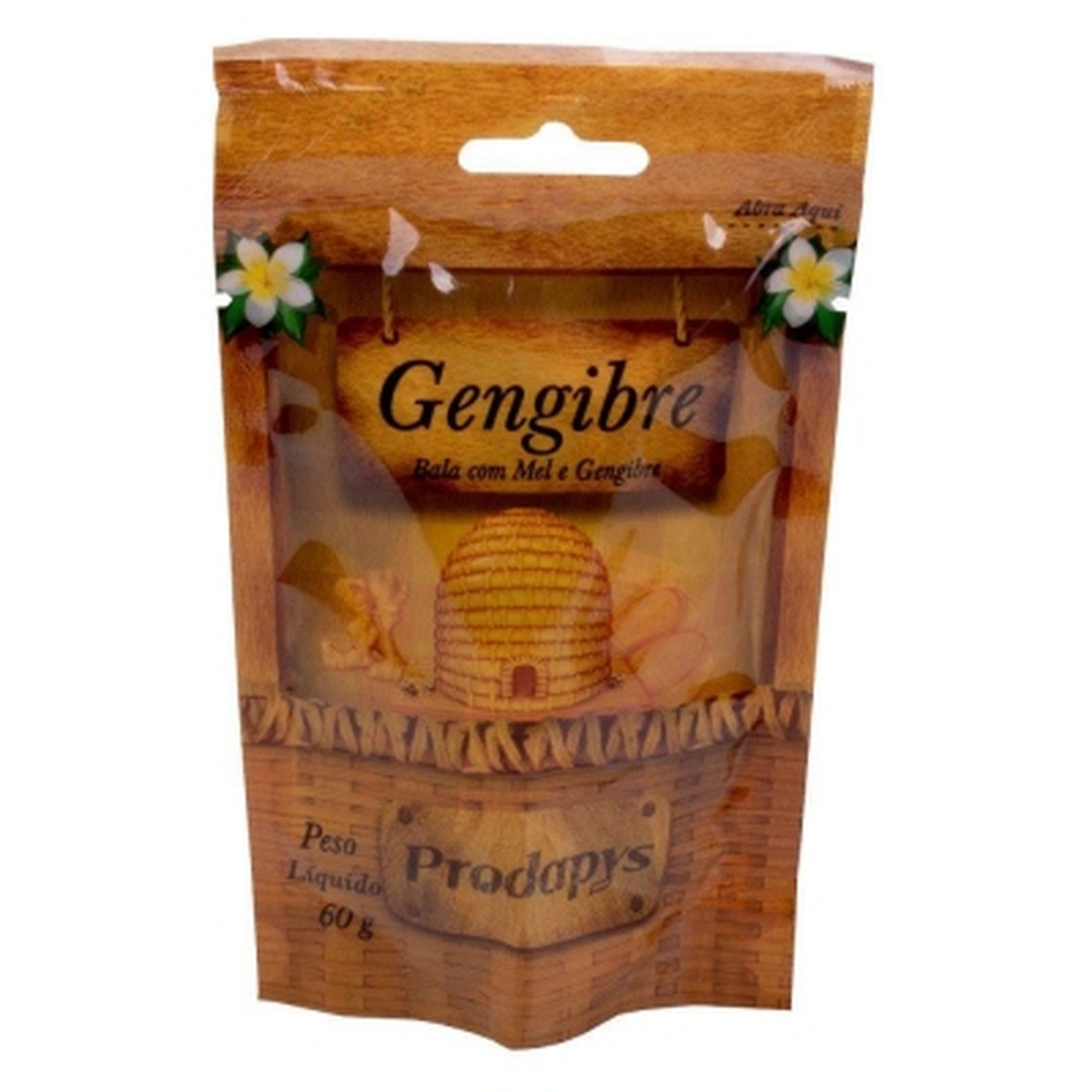 Bala Mel e Gengibre Prodapys 60g
