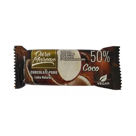 CHOCOLATE  OURO MORENO NATURAL COCO 20G