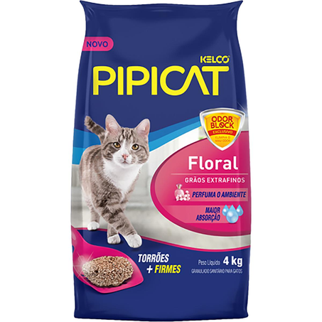 Areia Pipicat Kelco 4kg - Floral