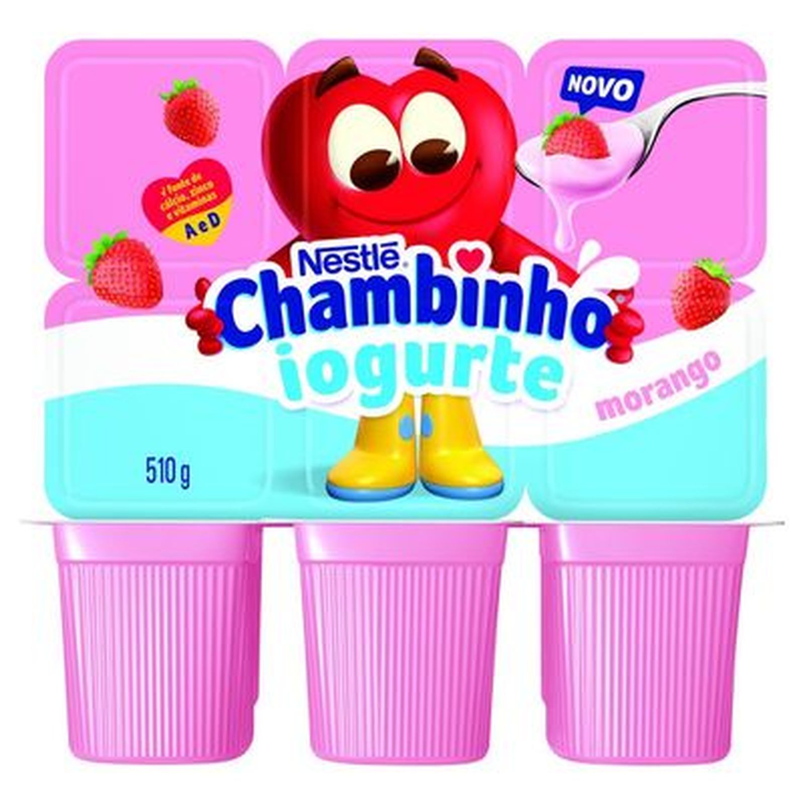 Centro de Compras Zaleski - Iogurte Nestle Chambinho Morango Bdj 510g