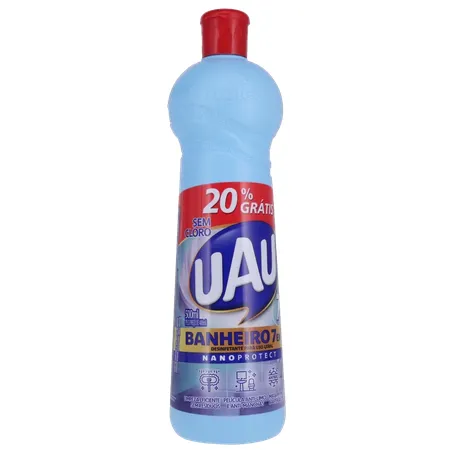 Limpador uau banheiro 7 em 1 squeeze 500ml (20% grátis) 360-34