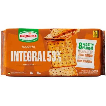 Biscoito orquidea 320g integral 53%