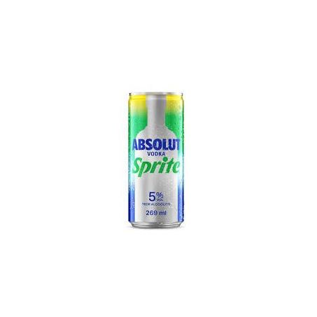 Bebida Alcoólica Mista Sprite Absolut Vodka Lata 269ml