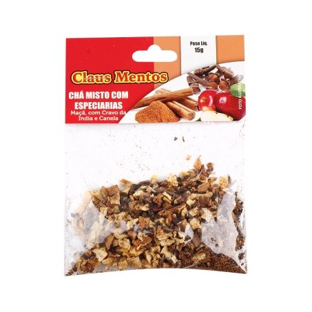 Chá claus mentos maçã cravo canela 15 gr