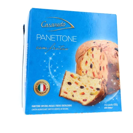 PANETTONE CASAREDO COM FRUTAS CRISTALIZADAS CAIXA 400G 360-35