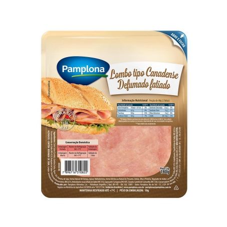 Lombo Canadense Pamplona Fatiado 180G