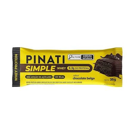 Barra pinati simple whey chocolate belga 35g