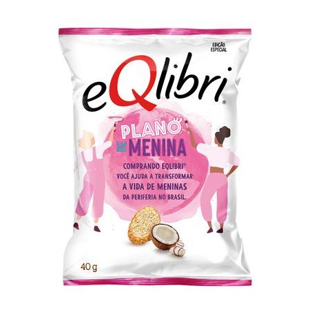 Snack de Trigo Coco Eqlibri Panetini Pacote Edição Especial Plano de Menina 40G