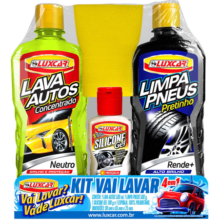 Kit Lava Car Luxcar 4 em 1