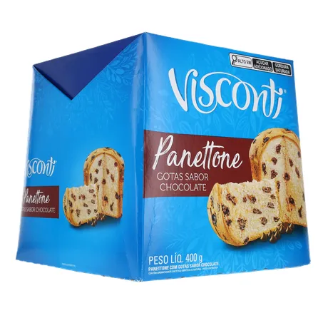 Panettone Visconti Chocolate Caixa 400gr 360-32
