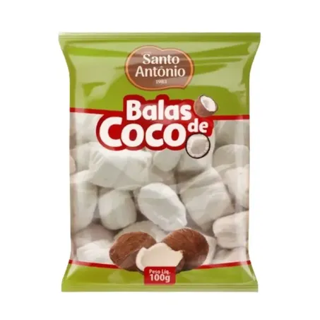 Bala de coco santo antonio 100g