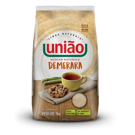 AÇÚCAR DEMERARA NATURALE UNIÃO 1KG