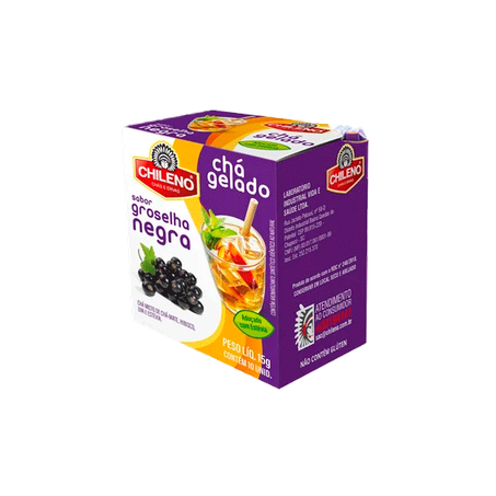 CHA GELADO GROSELHA NEGRA CHILENO C/10 15 G       