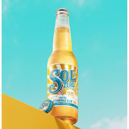 Cerveja sol ln zero alcool 330ml