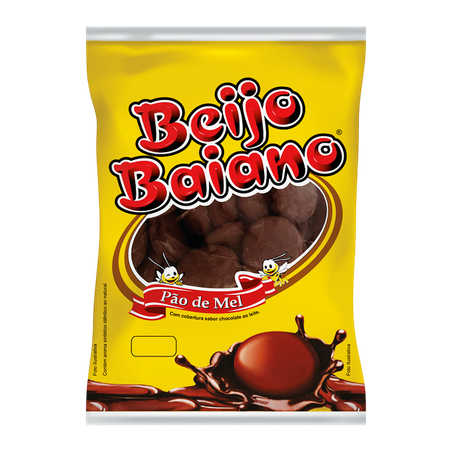 Biscoito Pao De Mel Beijo Baiano 250g Chocolate Branco