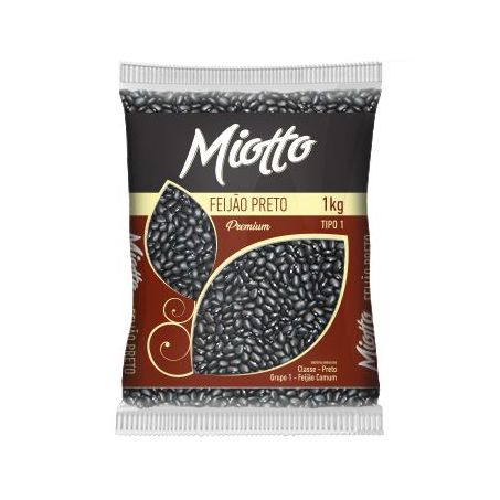 FEIJAO PRETO MIOTTO 1KG PREMIUM