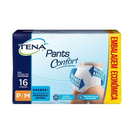 Roupa Íntima Tena Pants Confort P/midades 16UN