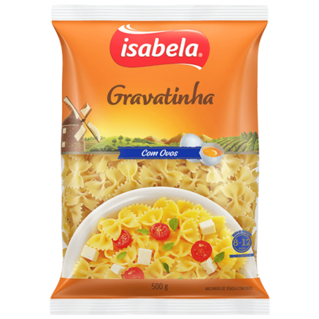 Massa gravatinha 500g isabela