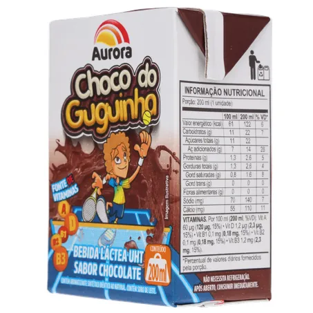 Achocolatado aurora choco do guguinha 200ml 360-5